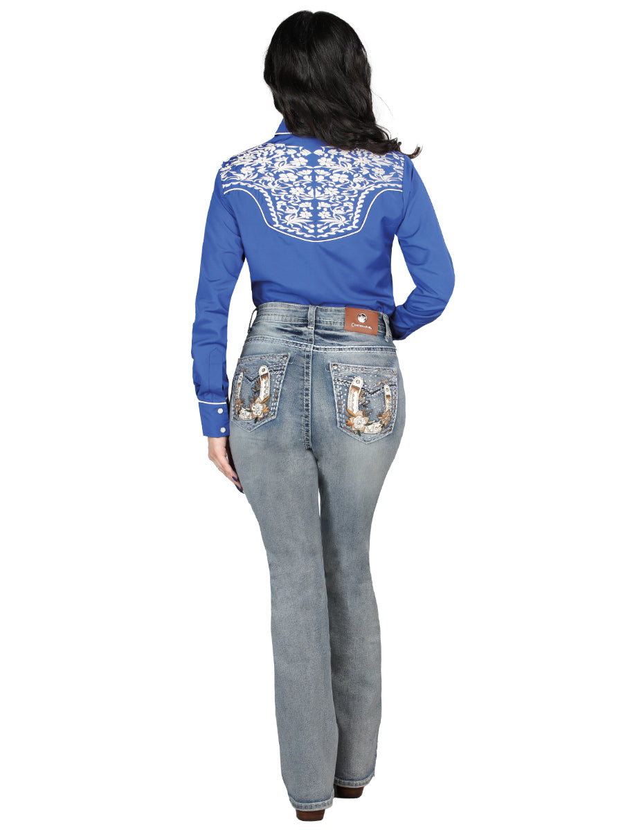 Centenario Bootcut Mezclilla Pantalón de Mezclilla - Light Azul 45027