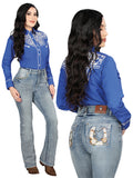 Centenario Bootcut Mezclilla Pantalón de Mezclilla - Light Azul 45027