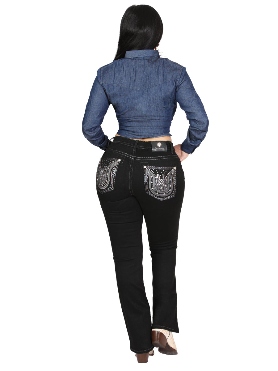 Centenario Bootcut Mezclilla Pantalón de Mezclilla - Negro 45028