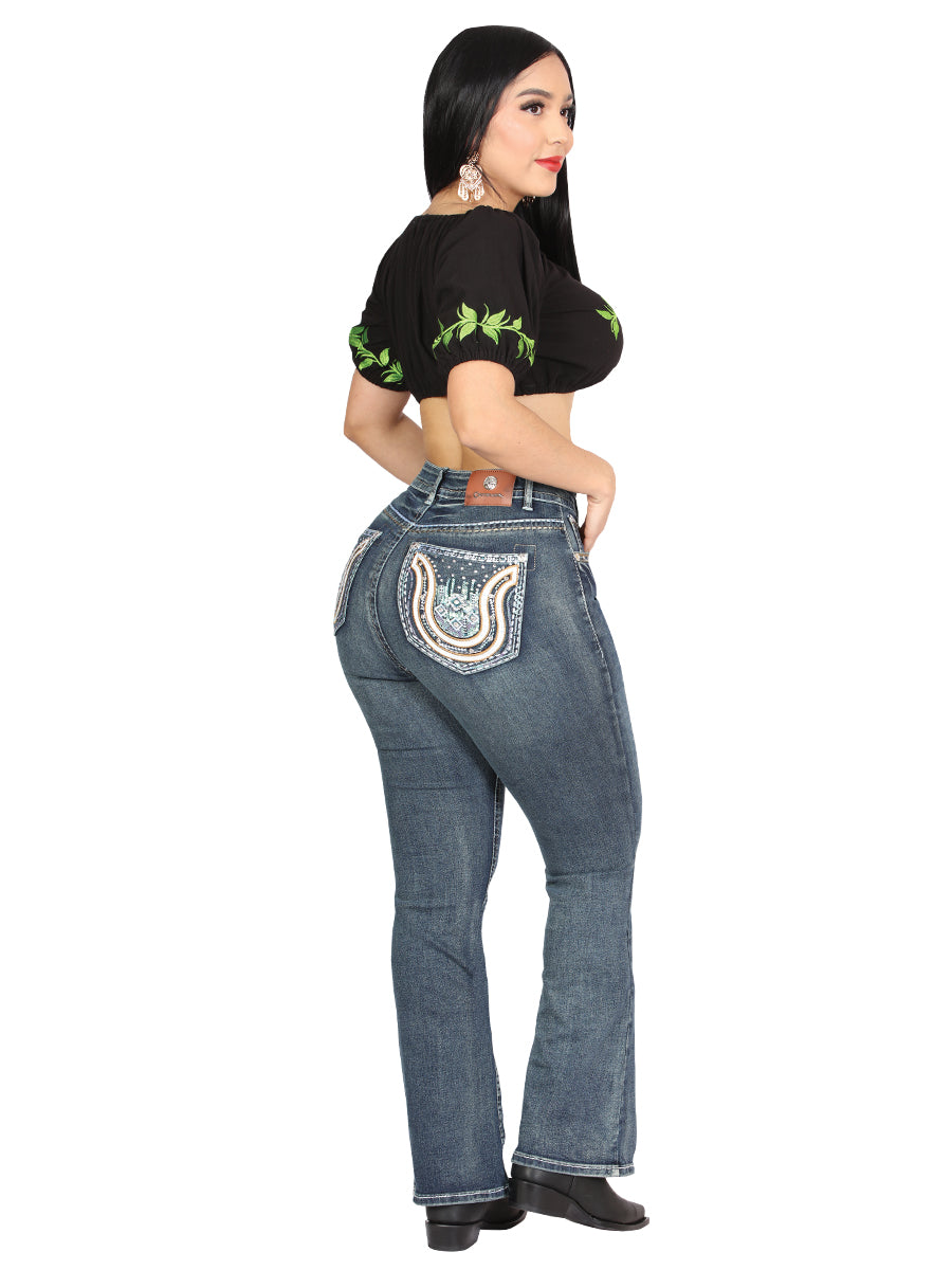 Centenario Bootcut Mezclilla Pantalón de Mezclilla - Oscuro Azul 45029