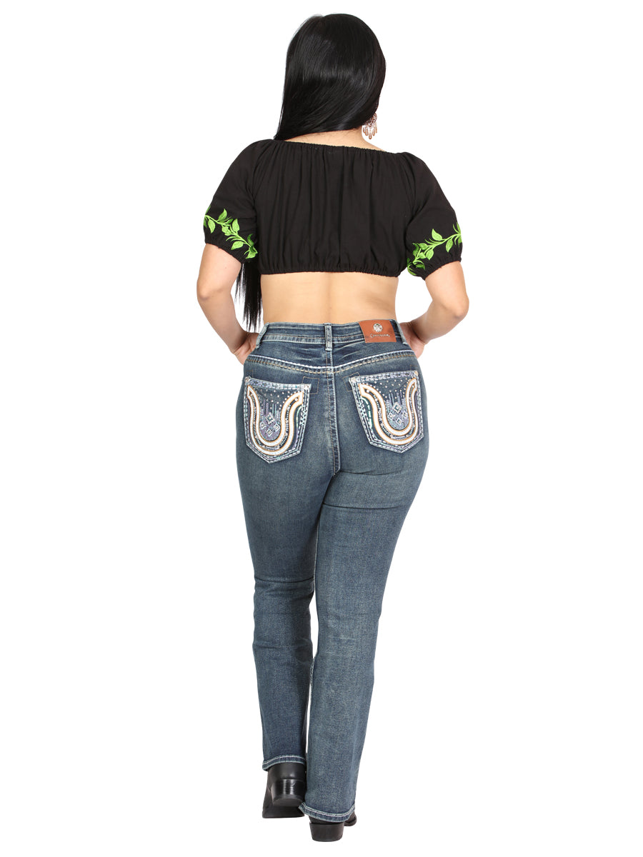 Centenario Bootcut Mezclilla Pantalón de Mezclilla - Oscuro Azul 45029