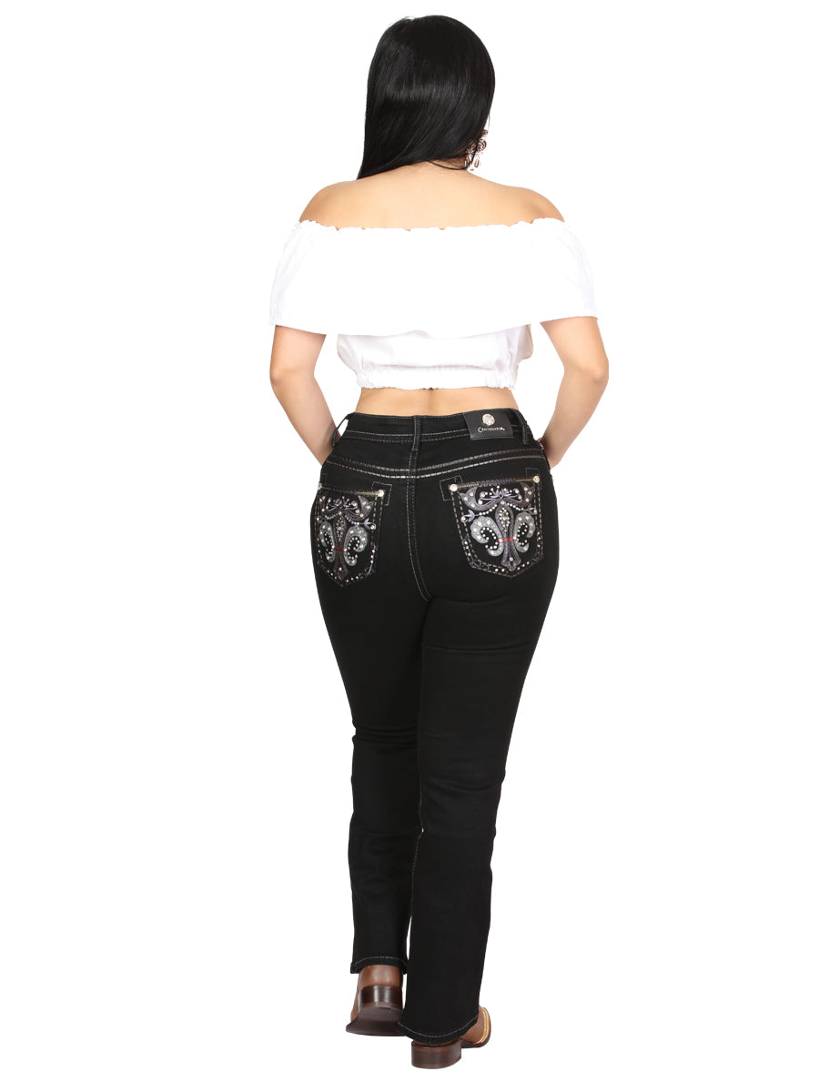 Centenario Bootcut Mezclilla Pantalón de Mezclilla - Negro 45030