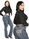 Centenario Bootcut Mezclilla Pantalón de Mezclilla - Oscuro Azul 45031