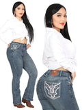 Centenario Bootcut Mezclilla Pantalón de Mezclilla - Oscuro Azul 45032