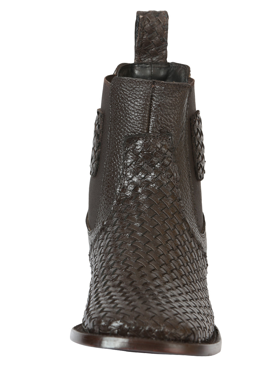 el General Caballero Rodeo Café Petatillo Woven Tobillo Botas 45177
