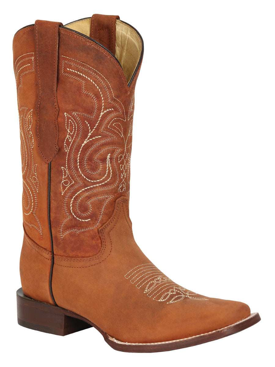 el General Caballero Rodeo Bota - Loco Piel - Cognac 45208