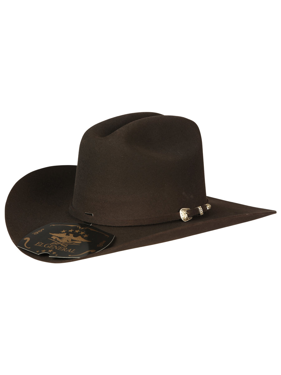 el General 50X Sinaloa Lana Vaquero Sombrero - Chocolate 45250