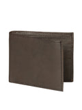 Cartera Borrego El General Tri-fold Piel Lisa Cafe Obscuro 45263