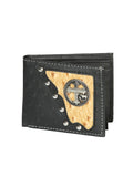 Cartera Imitacion El General Concho Piel Coco Negro 45275