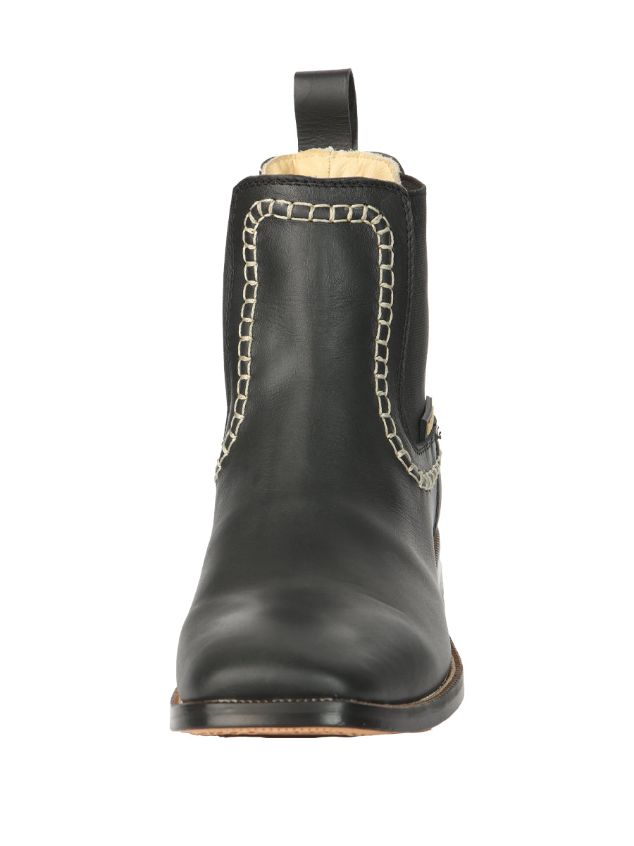 el General Caballero Piel Tobillo Botas - Negro 45420