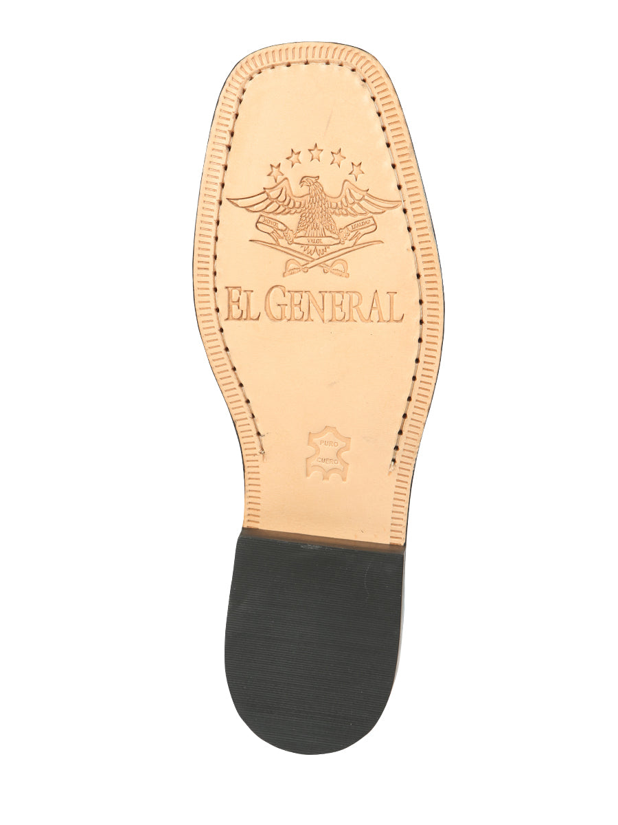 el General Caballero Piel Tobillo Botas - Café 45421