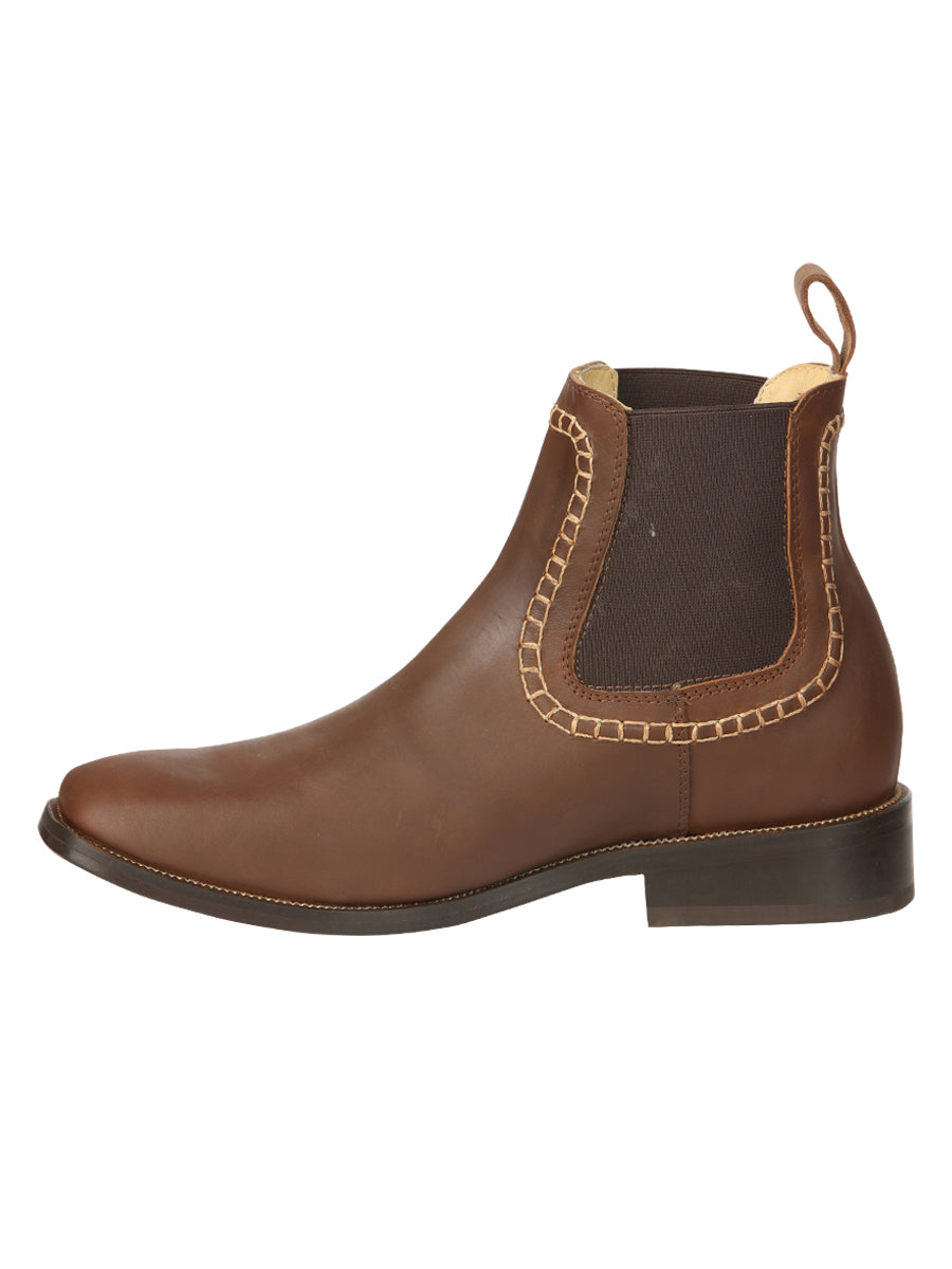 el General Caballero Piel Tobillo Botas - Café 45421