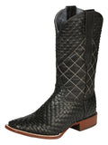 el General Caballero Rodeo Botas Petatillo Piel - Negro 45438