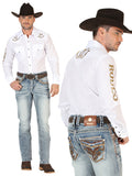 Centenario Caballero Premium Mezclilla Bota Cut Pantalón - Oscuro Azul 45530
