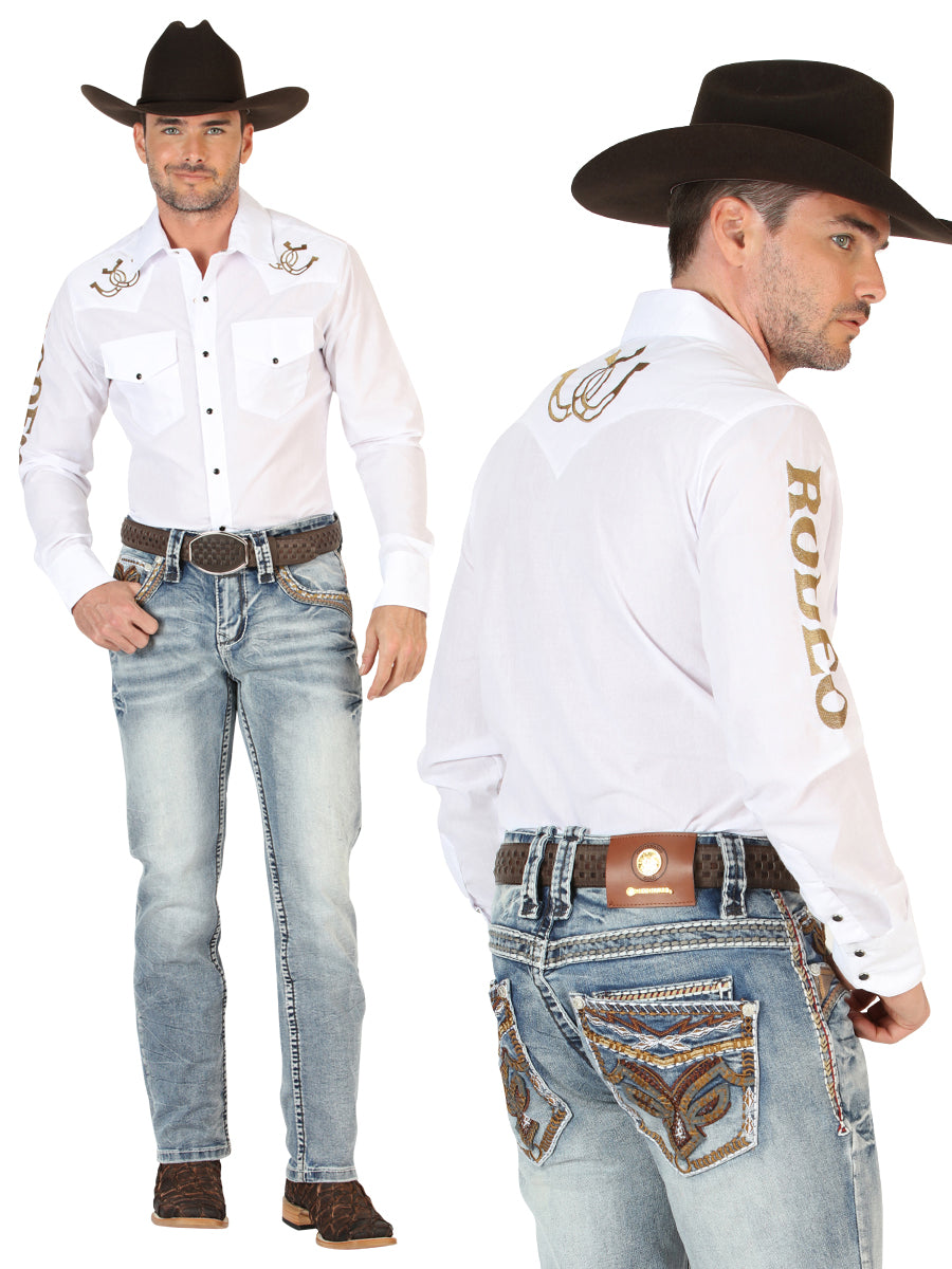 Centenario Caballero Premium Mezclilla Bota Cut Pantalón - Oscuro Azul 45530