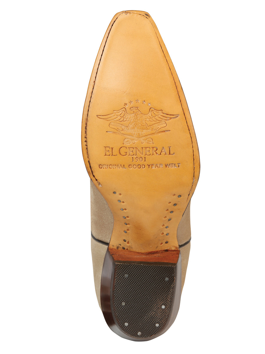 el General Dama Vaquero Gamuza Botas - Tuscani 45793