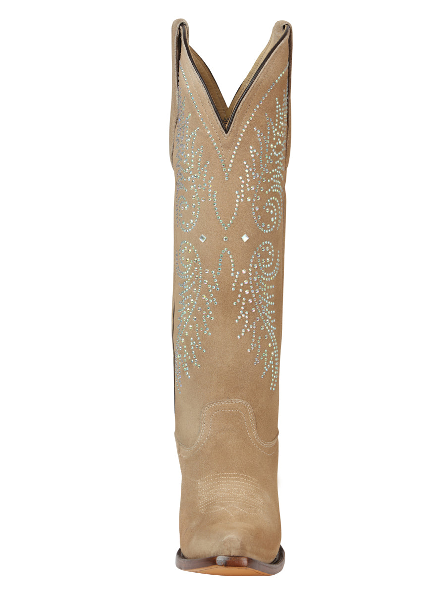 el General Dama Vaquero Gamuza Botas - Tuscani 45793