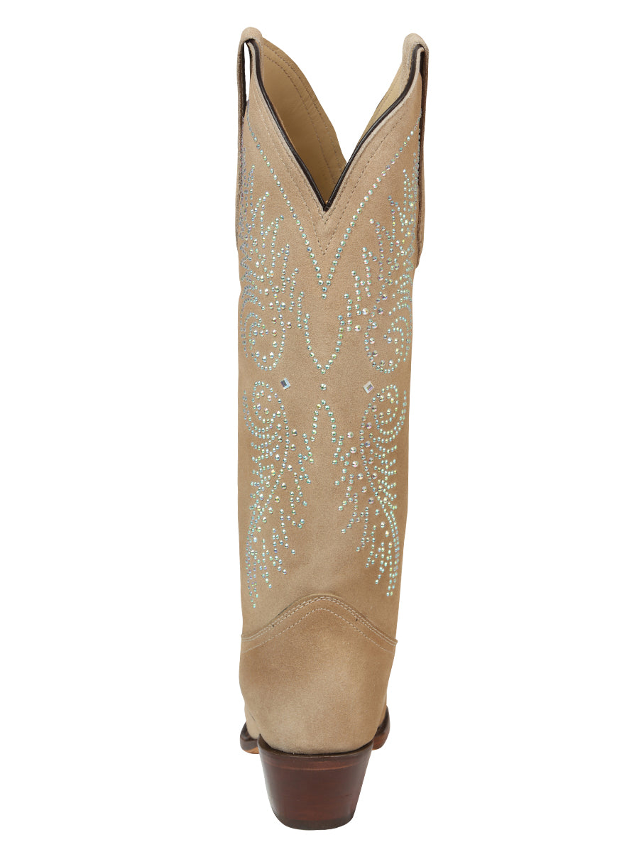 el General Dama Vaquero Gamuza Botas - Tuscani 45793
