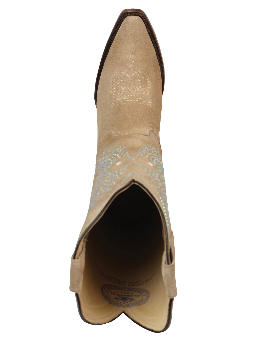 el General Dama Vaquero Gamuza Botas - Tuscani 45793