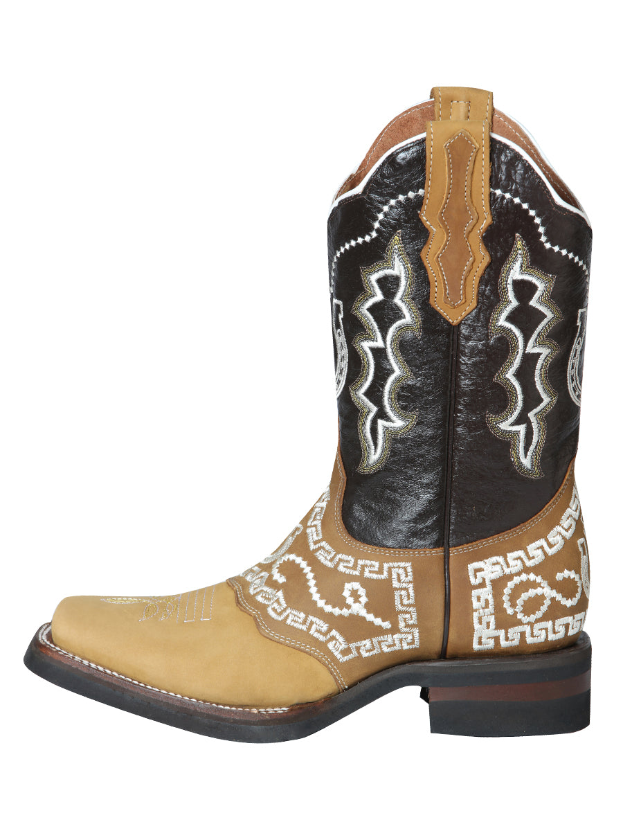 el General Rodeo Bota - Nobuk Miel con Bordado 51111