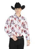 Camisa Casual L/ Manga Centenario 7001 95% Poliester 5% Spandex Blanco 126275