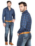 el Norteño Mediano Azul Skinny Stretch Pantalón 126631