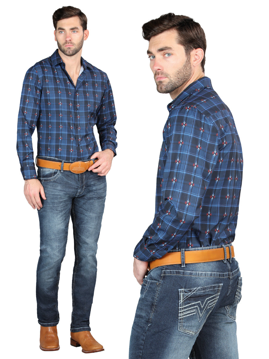 el Norteño Mediano Azul Skinny Stretch Pantalón 126631