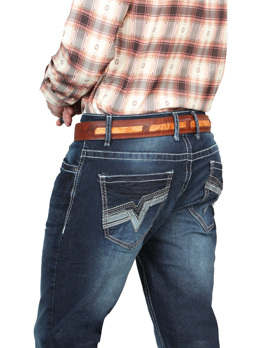el Norteño Oscuro Azul Skinny Stretch Pantalón 126633