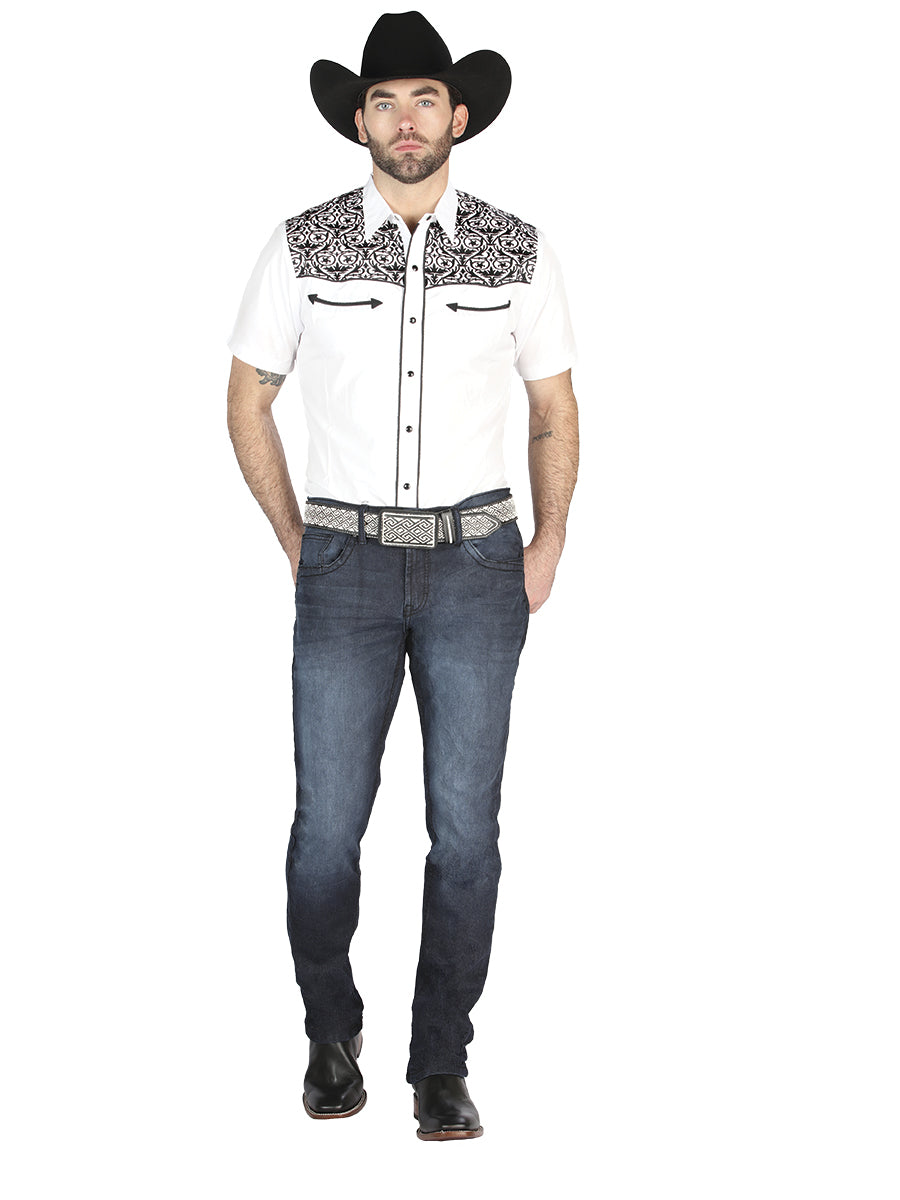 el Norteño Skinny Stretch Mezclilla Pantalón In Oscuro Azul 126634