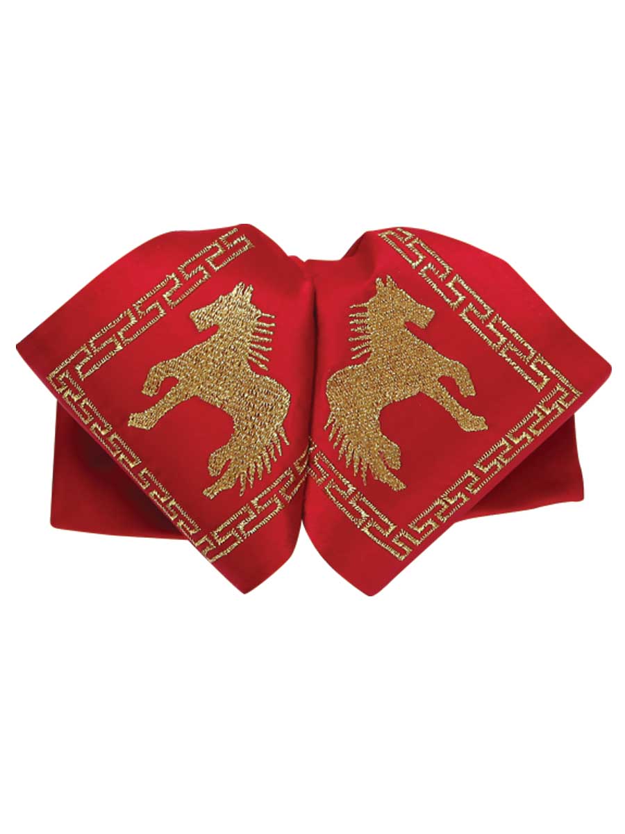 Adulto Mexicano Charro Moño 100% Poliéster Rojo/dorado 600122