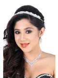 Tiara De Niña Mis Xv Primaveras C.031 Cristal Plata 600167