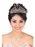 Coronas De Quinceanera Misxvprimameras C.030 Acrílico Plata/Fiusha 600174