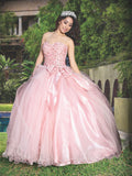 Vestido De Quinceañera Mis Xv Primaveras Col B-03 100% Poliester Piñon 600322