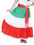 Falda Mexico Artesanal Tricolor-Olan 100% Algodon Tricolor 601304