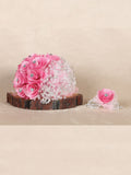 Ramo Ramo Mis Xv Primaveras Cha-Ram-Xv Satin/Liston/Cristal Rosa/Plata 601569