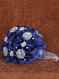 Juego De Velas Ramo Mis Xv Primaveras Rambrch Satinado Azul Marino 601722