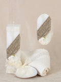 Juego De Velas Set De Vela Bautizo Mis Xv Primaveras Vale Varios Marfil 601874