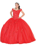 Vestido Quinceañera Mis Xv Primaveras Xv 100% Poliester Rojo 602187