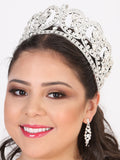 Juego De Velas Corona Mis Xv Primaveras C.107 Cristal Plata 602275