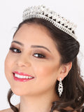 Juego De Velas Corona Mis Xv Primaveras T.164 Cristal Plata 602279
