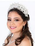 Juego De Velas Corona Mis Xv Primaveras C.98 Cristal Plata 602281