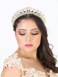 Juego De Velas Corona Mis Xv Primaveras C.50 Cristal Oro 602284