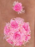 Juego De Velas Ramo Mis Xv Primaveras 231014 Acrílico/Satinado Rosa/Oro 602396