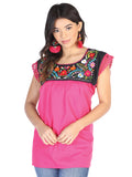 Blusa Juvenil Mexico Artesanal Eden 50% Algodon 50% Poliester Fiuscha 602461