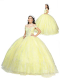 Vestido Xv Mis Xv Primaveras 2910 100% Poliester Amarillo 602589