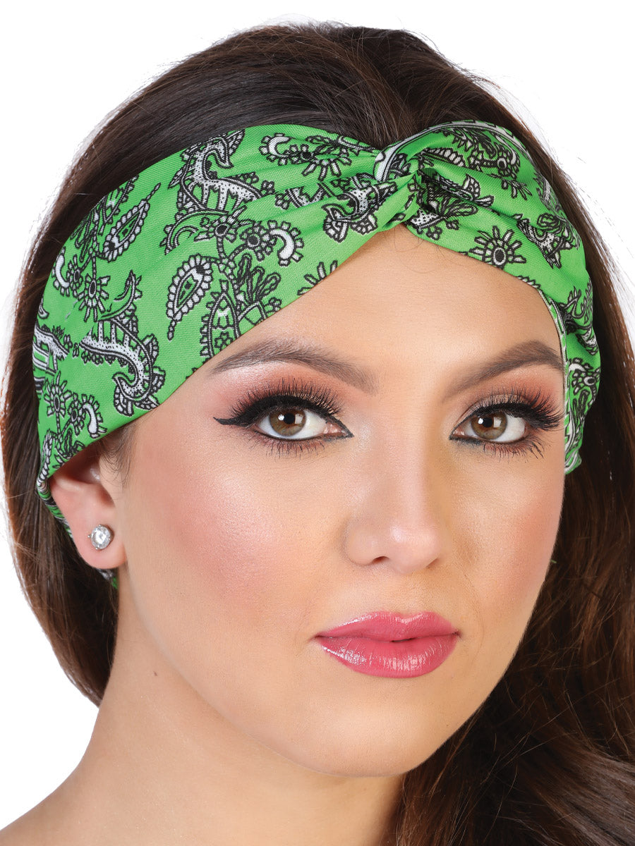 Juego De Velas Turbante Mexico Artesanal Tur S/Aro 80% Poliéster 20% Algodón Verde 602638