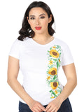 Playera M/ Corta Mexico Artesanal Lmh12 Blanco 602747