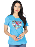 Playera M/ Corta Mexico Artesanal Lcbr4 Turqueza 602765
