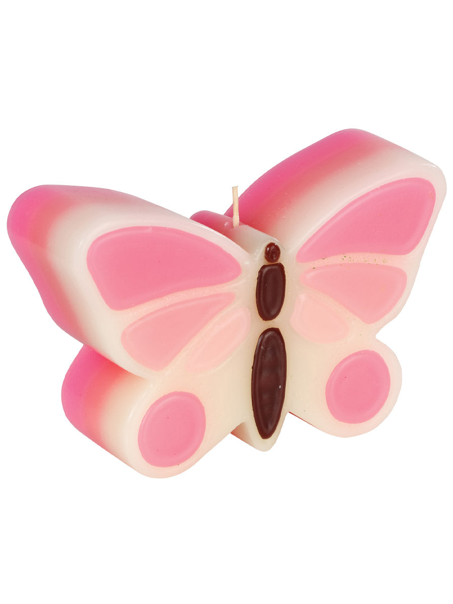 Vela Mexico Artesanal Mariposa Parafina/Polimero Rosa 603159