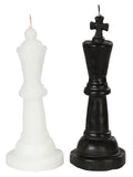 Set De Velas Mexico Artesanal Ajedrez Reyna Y Rey Parafina/Polimero Blanco/Negro 603363